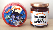Wensleydale cheese truckle + a jar of Middle Age Spread